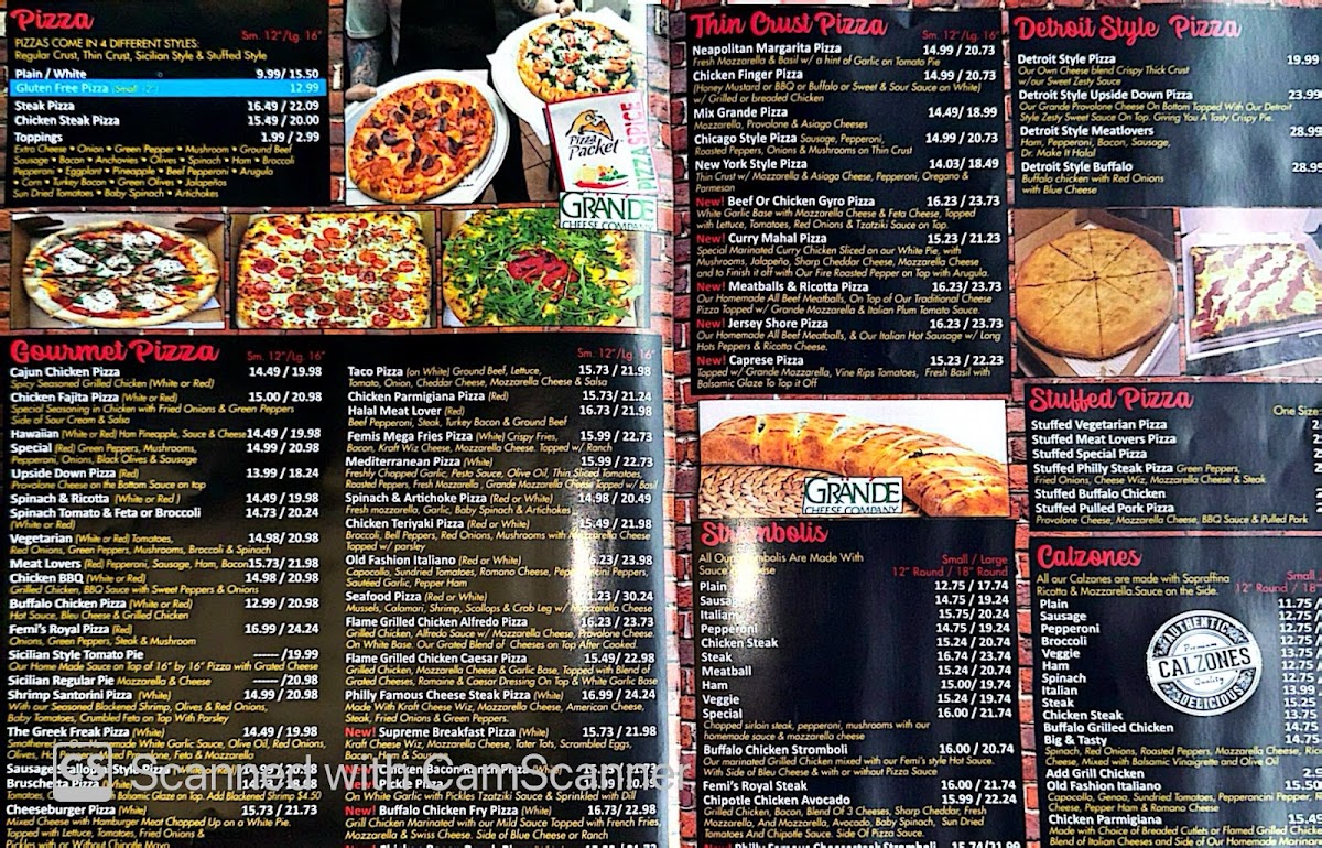 Femi's Pizza Menu - Image 1